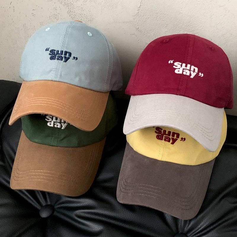 Hotcap ชิปปิ้ง💕 หมวกเบสบอลแนวสตรีทแบบซอฟต์ท็อปปักสไตล์อเมริกันสีอ่อนเข้ากันกับหมวกอเนกประสงค์