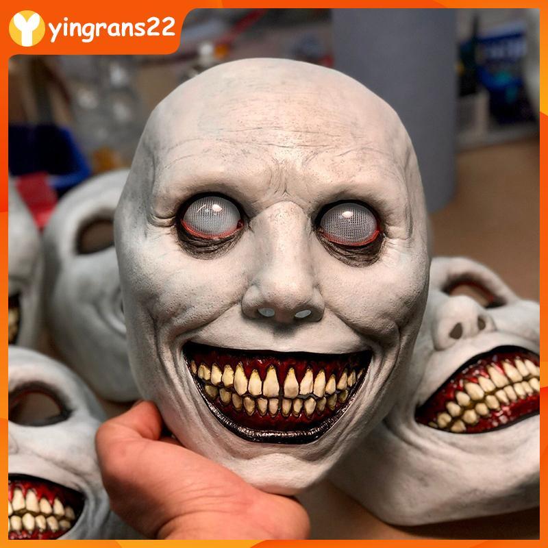 [YR2] สยองขวัญ Exorcist ยิ้มหน้าปีศาจหน้ากากคอสเพลย์ Evil Creepy Ghost Skull หน้ากากพลาสติกฮาโลวีน Carnival Party เครื่องแต่งกาย Prop YYS ราคา ถูกที่สุด ดีลบีเคเค แกลเลอรีภาพที่ 6