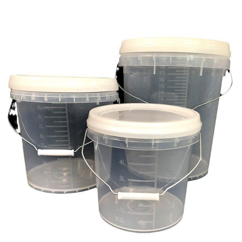 V3AQ ถังพลาสติกขนาดถังพลาสติกใสขนาด 20L10 ลิตร 5 กก.2L3 ขนาดถังวัดพร้อมฝาปิดอื่นๆไม่มี WGQO