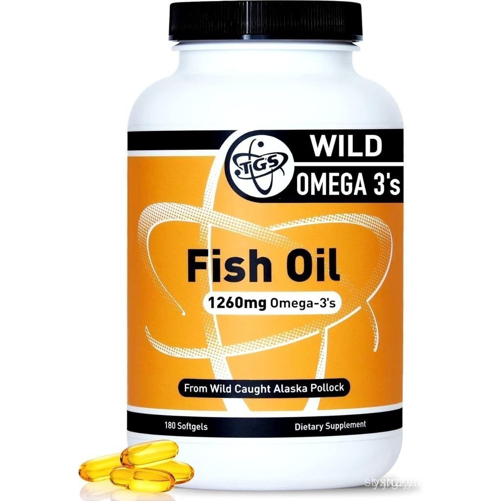 TGS Triple Strength Omega 3 Fish Oil อาหารเสริม - 1260mg EPA DHA สําหรับผู้ชายและผู้หญิง - Burpless,