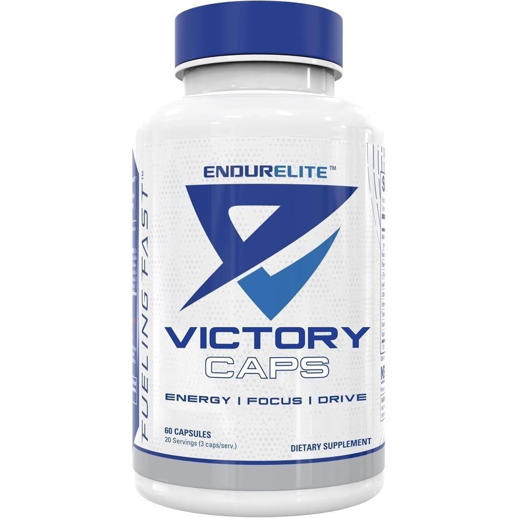 EndurElite Victory Caps - Pre Workout สําหรับ Endurance & Strength, Crossfit และ Cross Training, Caf