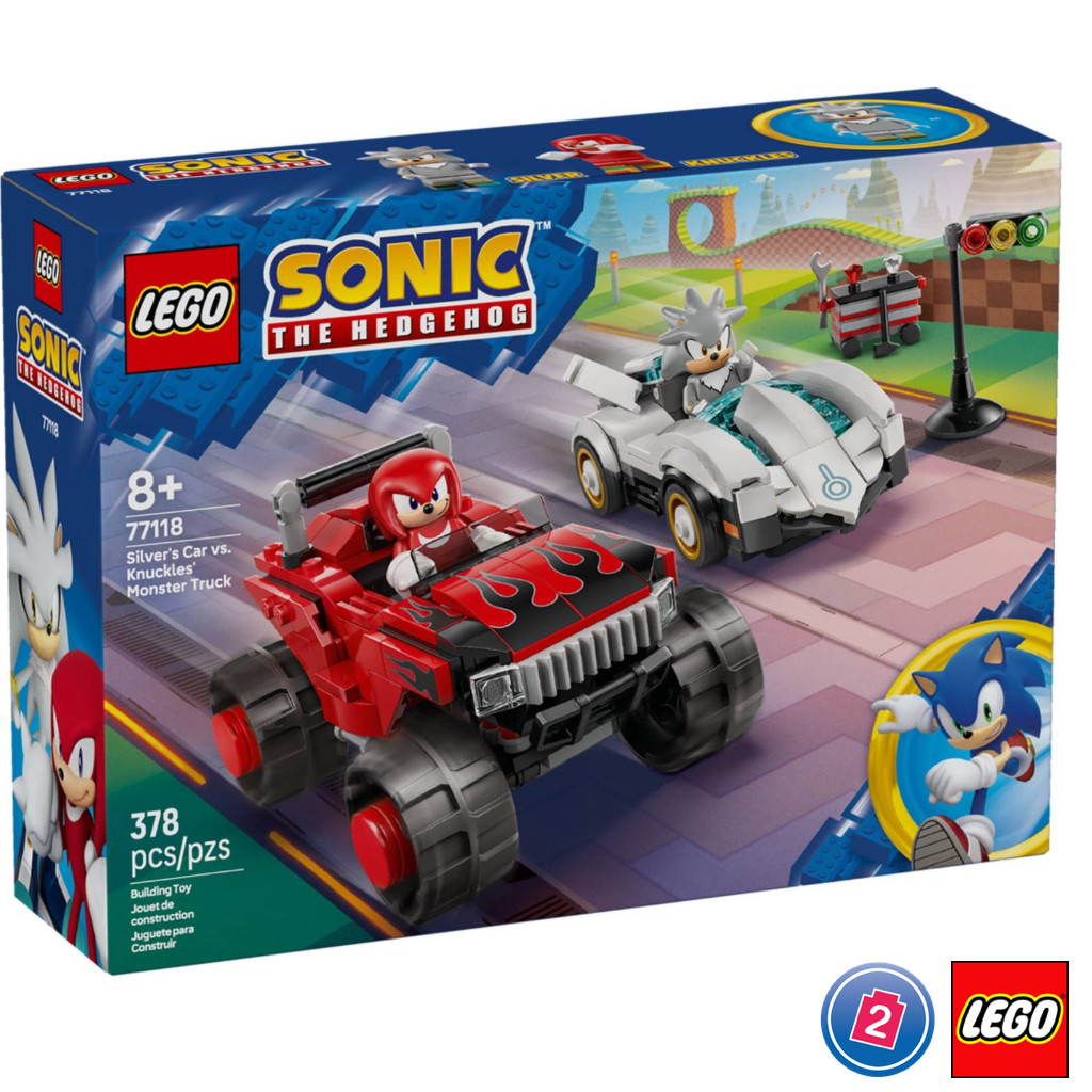 เลโก้ LEGO Sonic 77118 Silver's Car vs. Knuckles' Monster Truck