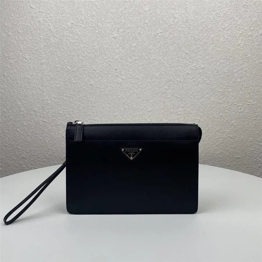 PRADA New Style Clutch Saffiano Leather Mens Clutch 2VF032