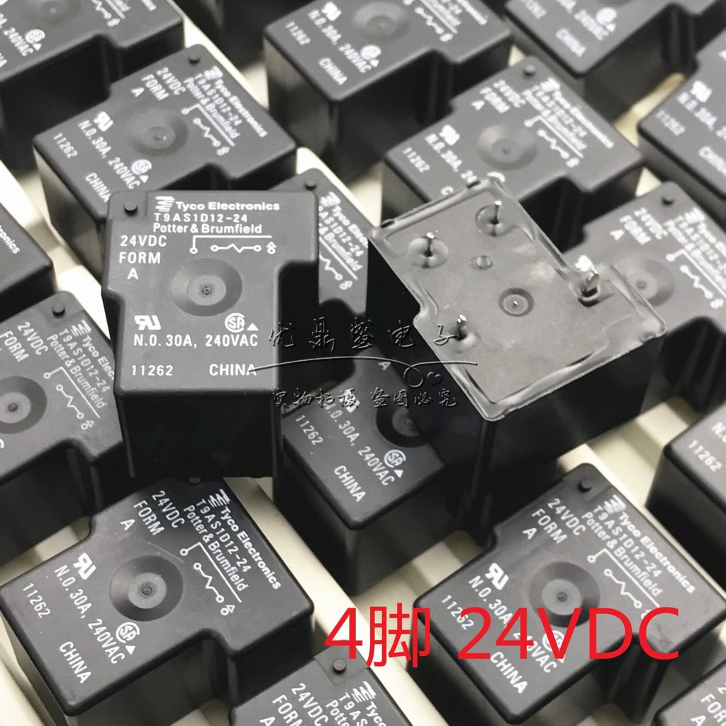 ใหม่1ชิ้น▬  รีเลย์ Tyco/TE ต้นฉบับใหม่เอี่ยม T9AS1D12-24 4 ฟุต 24V 30A รีเลย์ไฟ