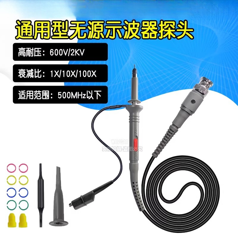 Oscilloscope Probe Universal แรงดันไฟฟ้า Probe Probe 20M-300MHz Meter ตะกั่วทดสอบตะกั่วความถี่สูง 10