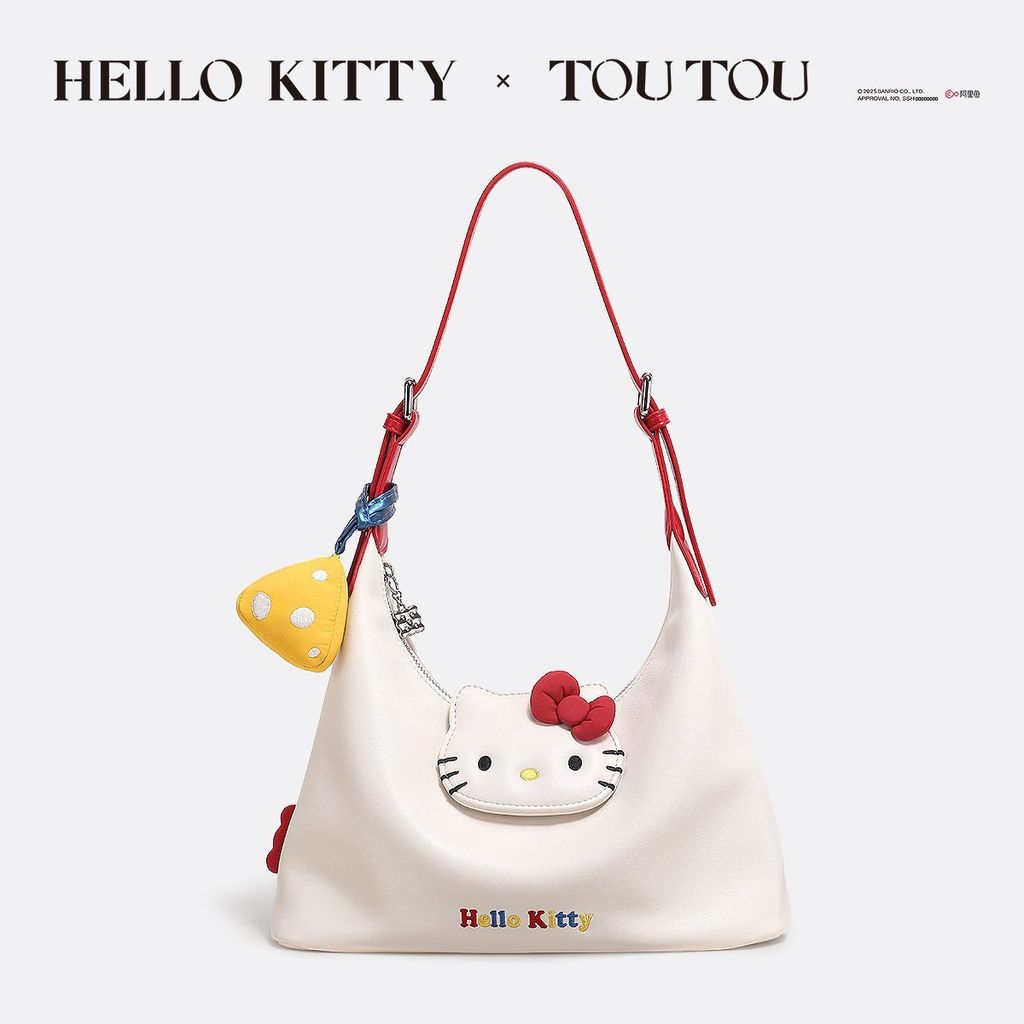 กระเป๋าโทเทิล Katie Cat ความจุขนาดใหญ่และโปร่งใส ใช้สะพายไหล่และใต้วงแขน