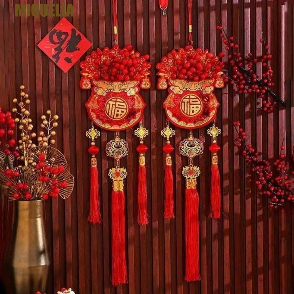 มูเคเลีย ตกแต่งตรุษจีนจี้เทศกาลฤดูใบไม้ผลิแบบดั้งเดิมที่สร้างสรรค์ใช้อย่างแพร่หลายสามมิติประณีตโชคดีงานรื่นเริงแขวนเครื่องประดับในครั
