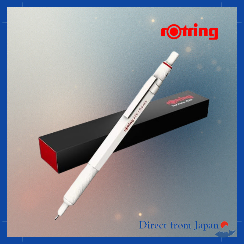 rOtring 600 Pearl White 0.5mm Mechanical Pencil - High-end Germany Drafting Stationery