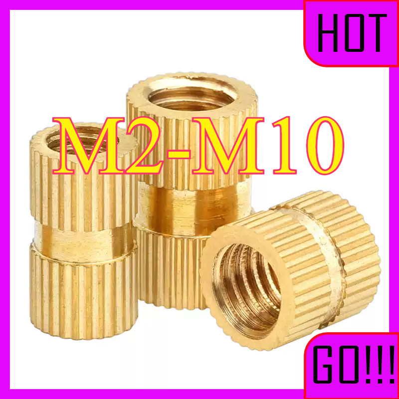 เกลียวทองเหลือง / brass nut insert  M2-M10  LW-ZJY-1