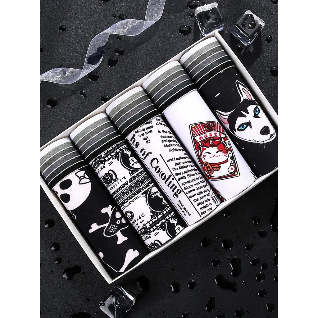 gq กางเกงใน กางเกงใน gx3 เสื้อยืดผู้ชายสไตล์เกาหลี trendy และน่ารัก