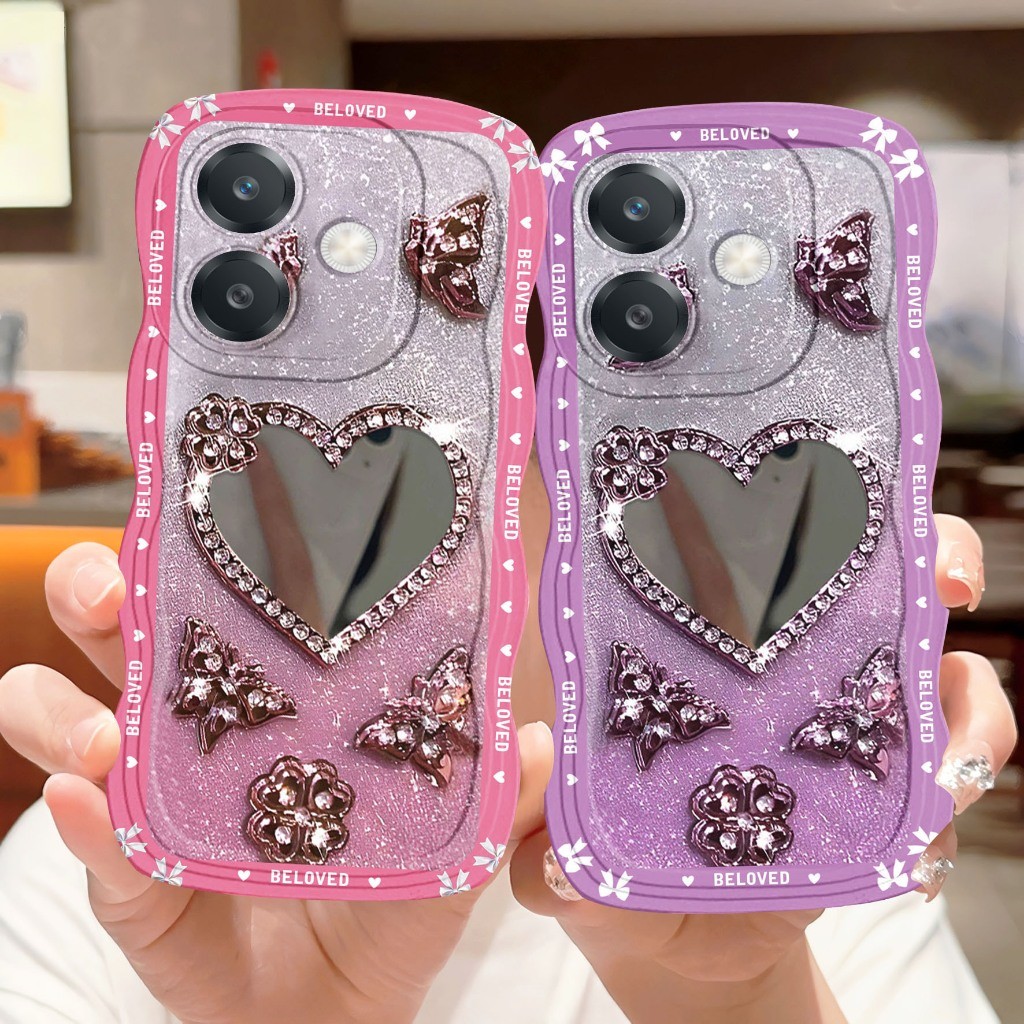 R33 กรณี Hp Oppo A5i A5X A5 PRO A6 PRO A3X A38 A18 A58 A78 A60 A16 A17 A17K A15 Softcase คลื่น
