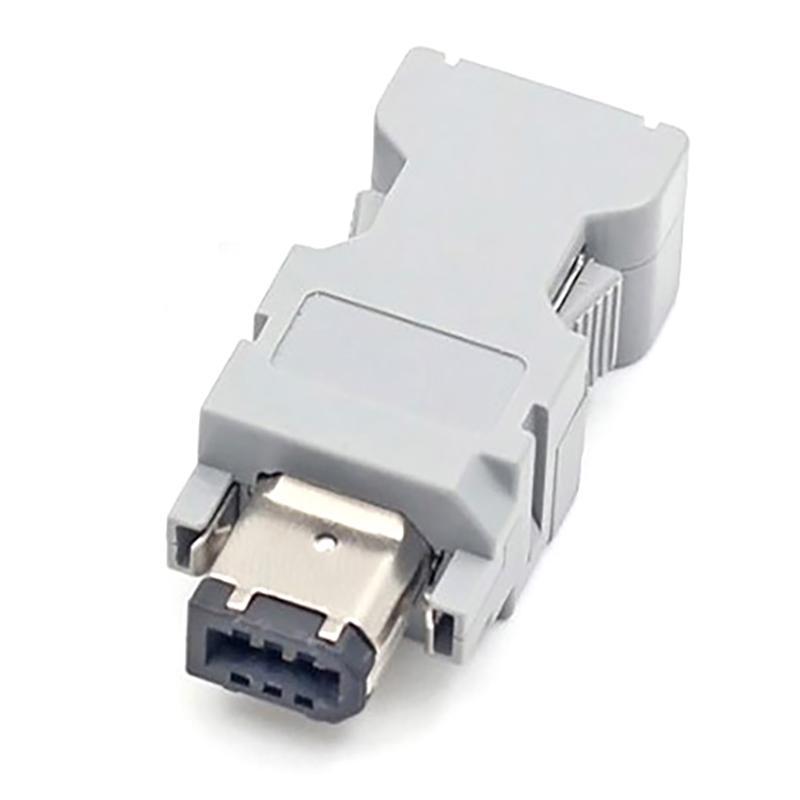 Form & Art 1 ชิ้นหญิง Connector 6 Pin Firewire IEEE 1394 สําหรับ Yaskawa สําหรับเซอร์โวมอเตอร์ Encod