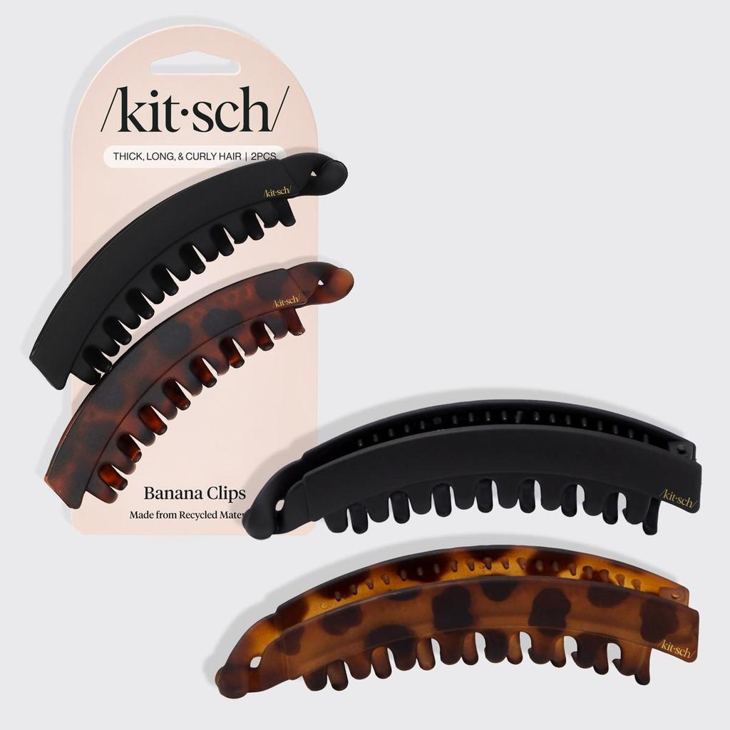 Banana Clip 2pc - Black & Tort