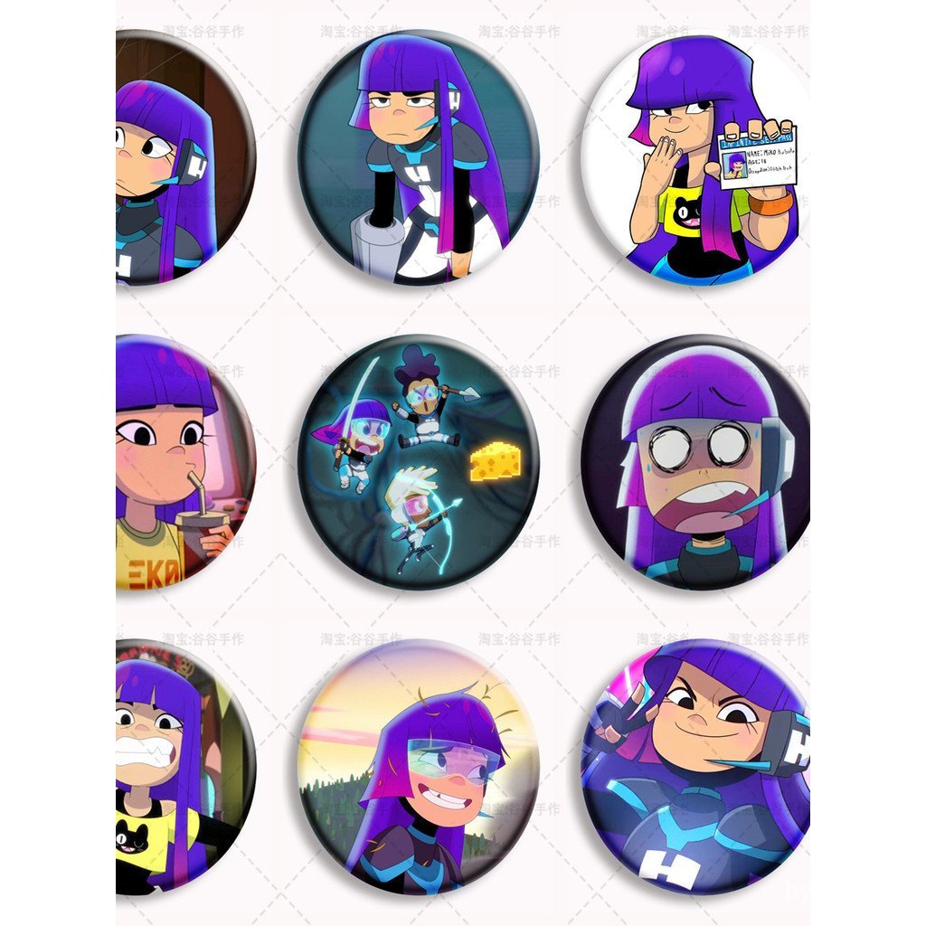 วิดีโอเกมยอดนิยม Pioneer Miko สินค้า Bar Hawk ยุโรปอเมริกันอะนิเมะ Mikofive เข็มกลัดน่ารักตราจี้