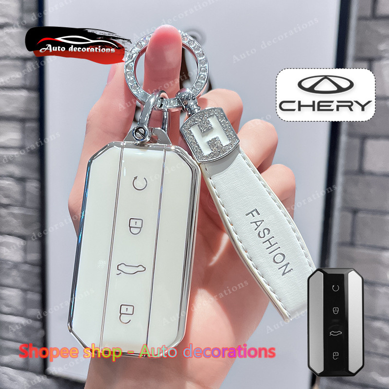 เคสกุญแจรถสําหรับ CHERY Jaecoo 6 Jaecoo 5 ev Tpu ฝาครอบกุญแจ Chery Jaecoo 6 เคสกุญแจพวงกุญแจ