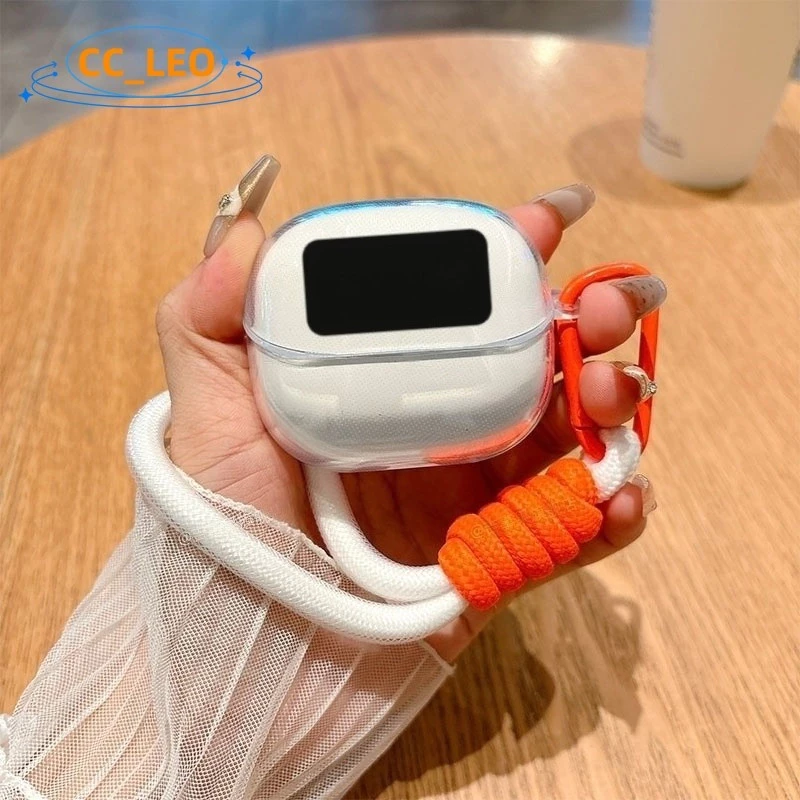 for UGREEN ClipBuds Magic Case UGREEN S6 Magic Clear TPU Soft Case Cute Lanyard Pendant Suitable for UGREEN ClipBuds Magic Soft Film