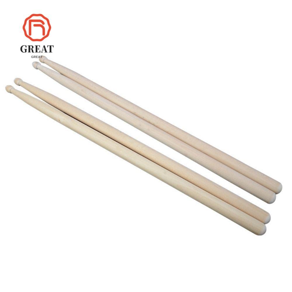 GREAT Drum Sticks, 5A/7A Oak Drumsticks, Classic Percussion 1 คู่อุปกรณ์เสริมเครื่องมือกลอง