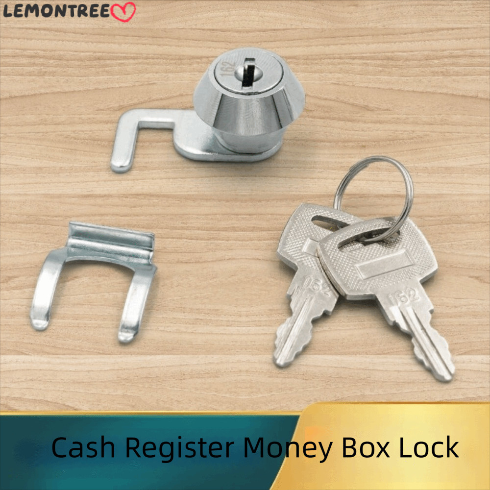 LEMONTREE Mini Cam Lock พร้อม Quick Clip, Rust-Resistant Silver Cash Box Lock, Lock กระบอกล็อคตู้โลห