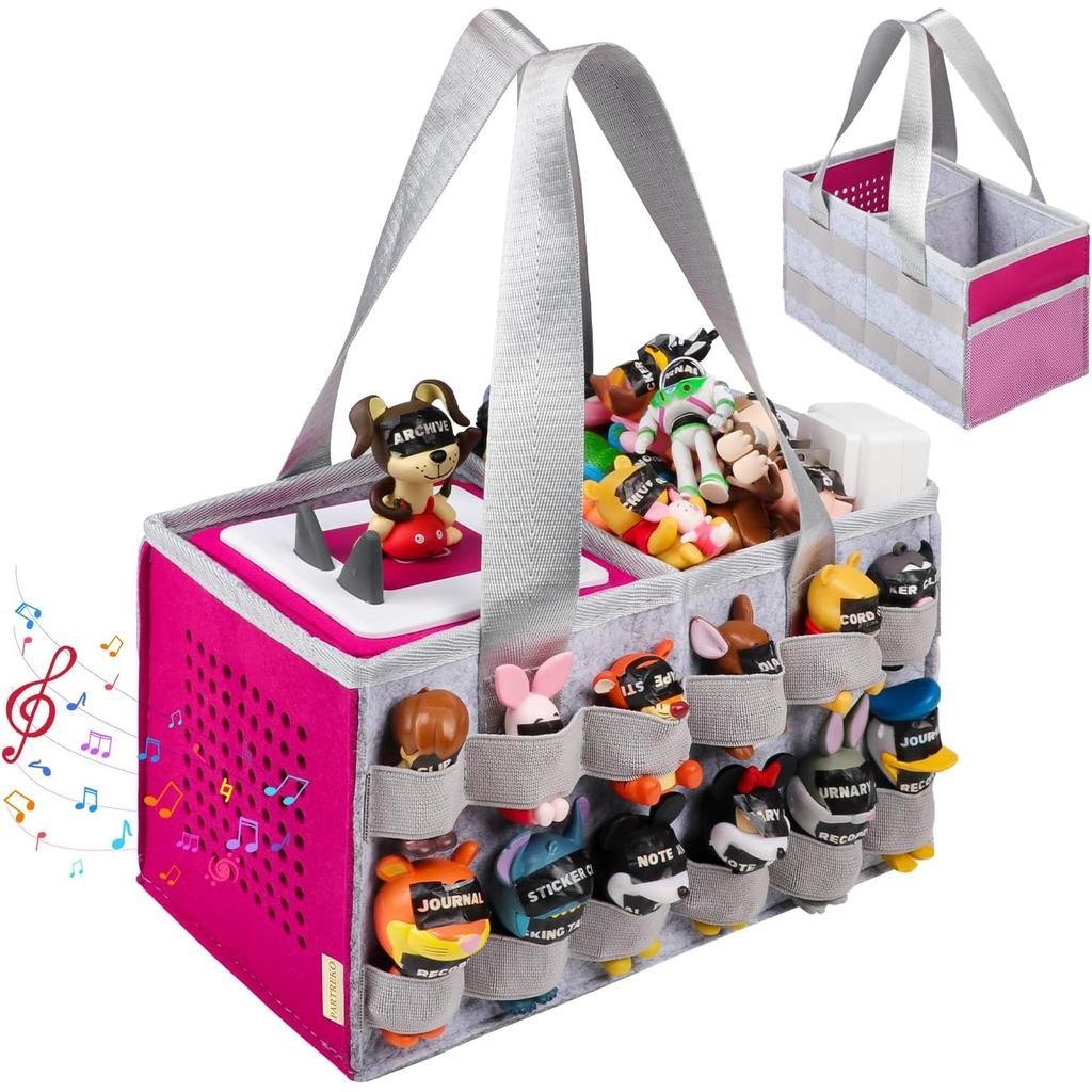 กระเป๋าถือใช้งานร่วมกับกล่อง Tonies พร้อมตําแหน่งเสียง,กระเป๋าเดินทางแบบพกพาสําหรับ Tonies ตัวเลข 24