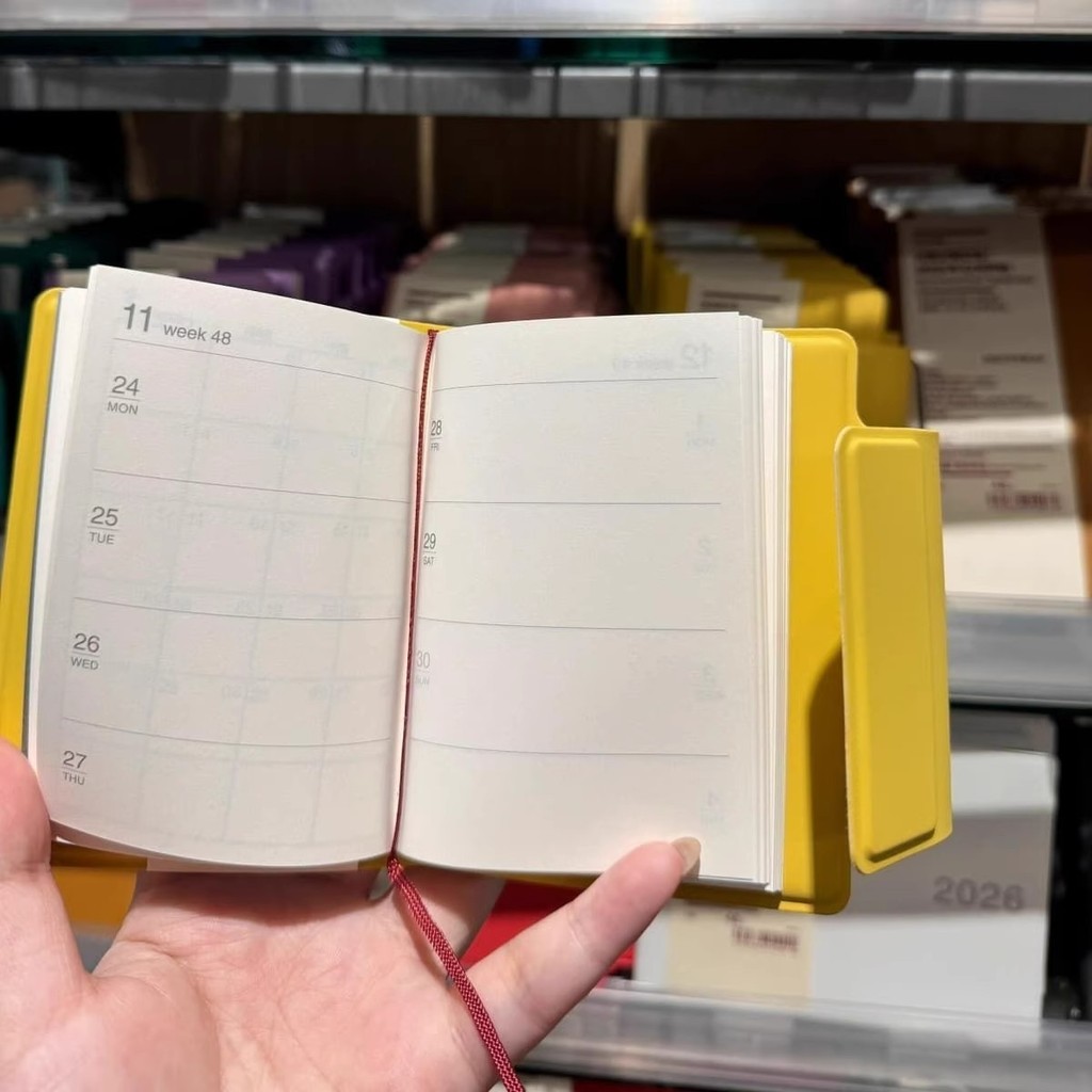 planner 2026 แพลนเนอร์ 2026 นักเรียน muji muji Schedule Book 2026 Handbook หนังสือพกพา Mini Plan A7 