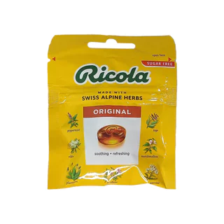 Ricola Sugar Free Candy ลูกอมริโคลา ไม่มีน้ำตาล ลูกอมผลิตจากประเทศสวิตเซอร์แลนด์
