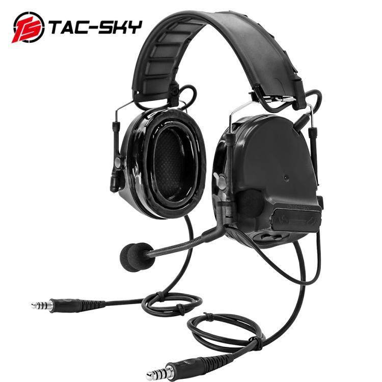 สายคาดศีรษะ ANC ComTac III พร้อมไมค์ลดเสียงรบกวน ใช้งานได้ทั้งสองทาง สีดำ