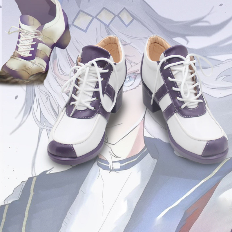 Uma Musume Pretty Derby Oguri Cap White Ankle Boots Cosplay Shoes Anime Game Character Footwear