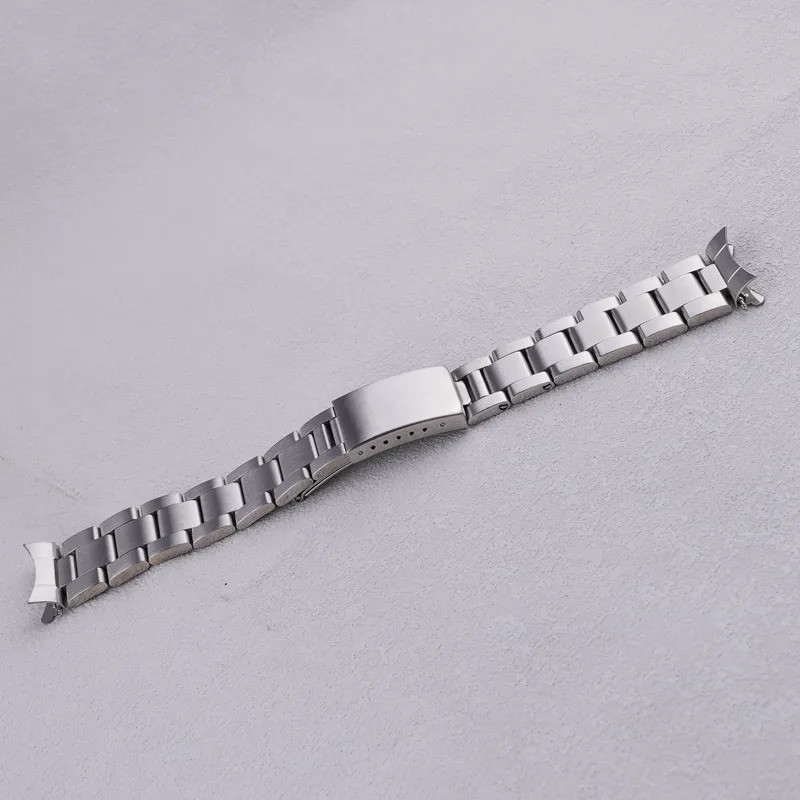 US TAX ฟรีสําหรับ Rolex Datejust 20 มม.เงินแปรง 316L เหล็ก Hollow โค้ง End Luxury Oyster สายนาฬิกาสร