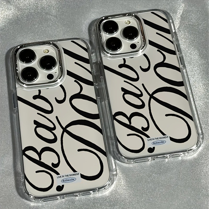 Creative ตัวอักษรภาษาอังกฤษเคสโทรศัพท์สําหรับ iPhone 17 16e 16 15 14 13 12 11 Pro Max X XR XS 8 7 Air Plus SE2 Clear Soft Cover