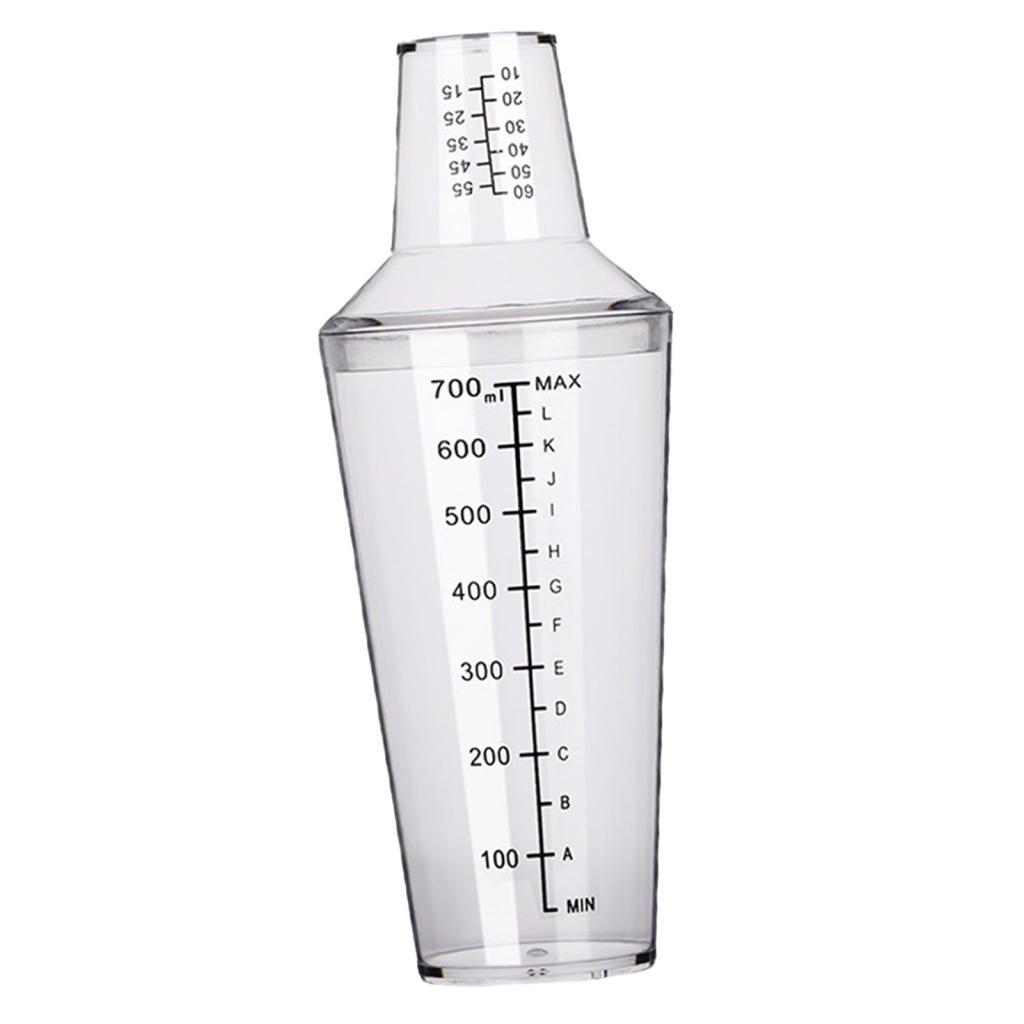 Dkkioau 700ml เครื่องปั่นค็อกเทล Martini Drink Mixer Professional Margarita และวัด Jigger พร้อมการวั