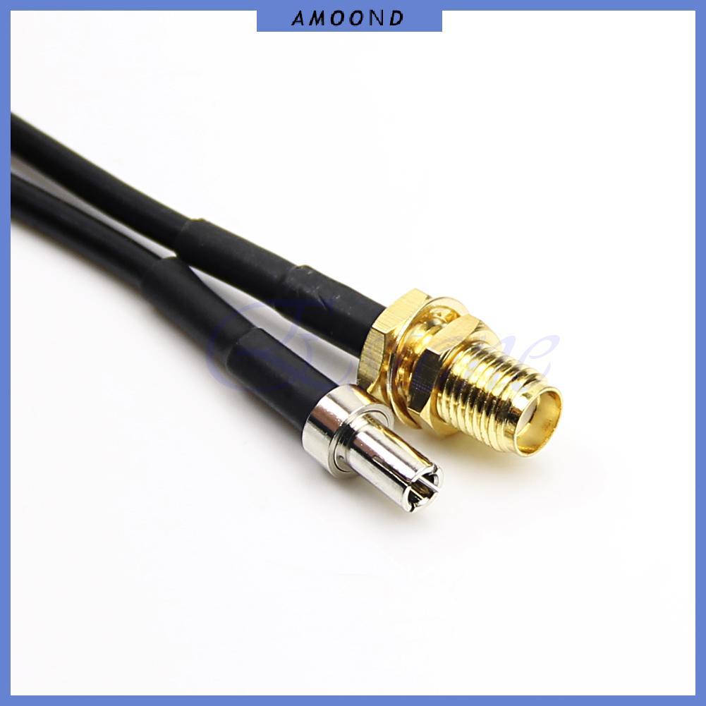 AMOOND SMA Female to TS9 Straight Connector Power Supplu Adapter Cable