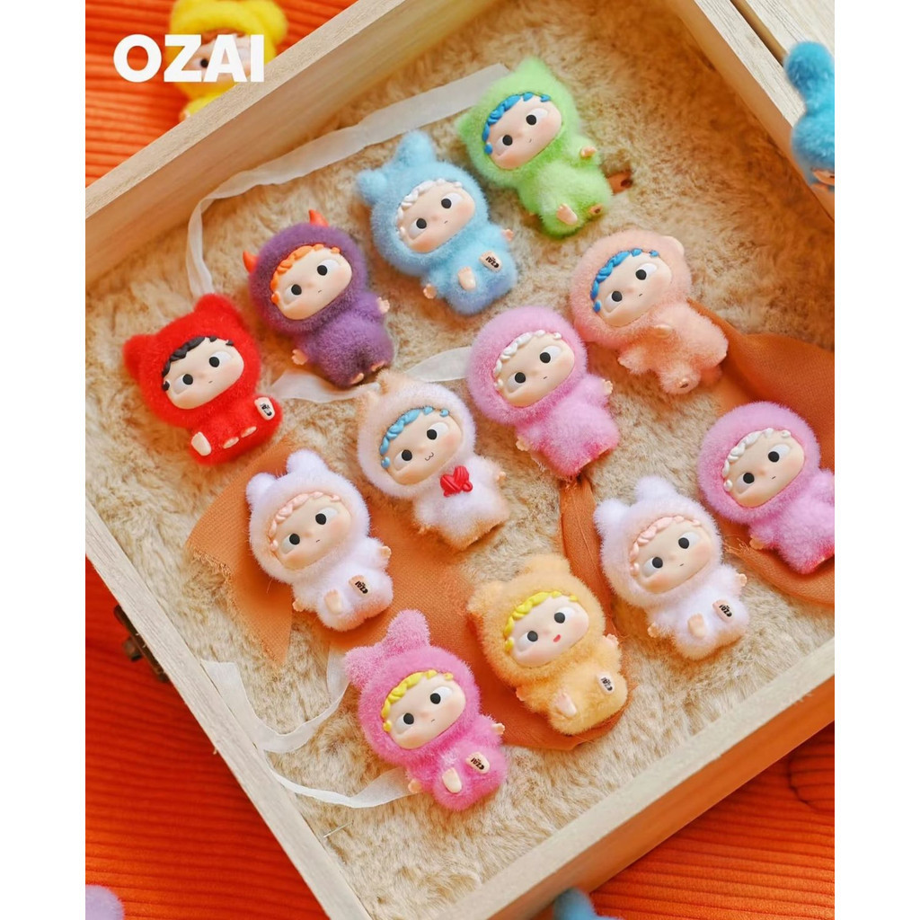 พร้อมสต็อก [Heyone Black Play] OZAI OZAI OZAI mini Mystery Box mini Doll Cute Pellet Doll Mystery Bo