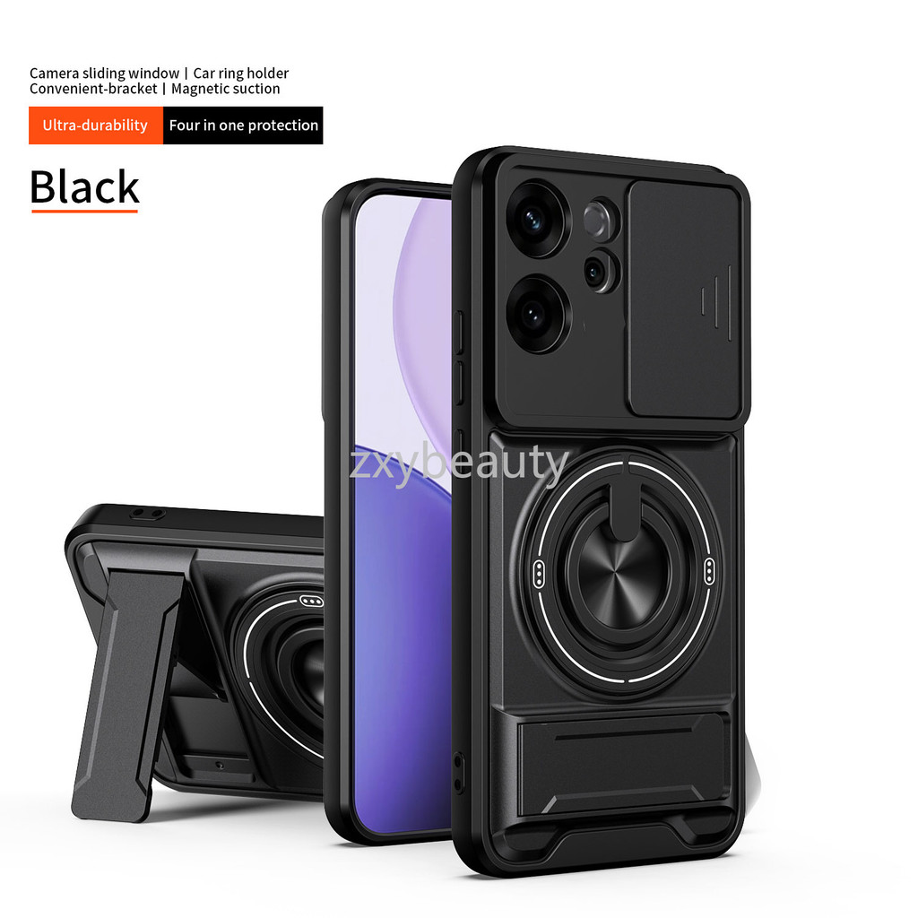 ปลอกสําหรับOPPO Reno 15 Pro Max 15F 14F 14 13 13F 4G 5G 2026 กรณีเกราะกันกระแทกแหวนแม่เหล็กสําหรับReno15 15Pro Reno14 14Pro 13Pro Pushดึงกล้องป้องกันปกหลัง - รูปที่ 3