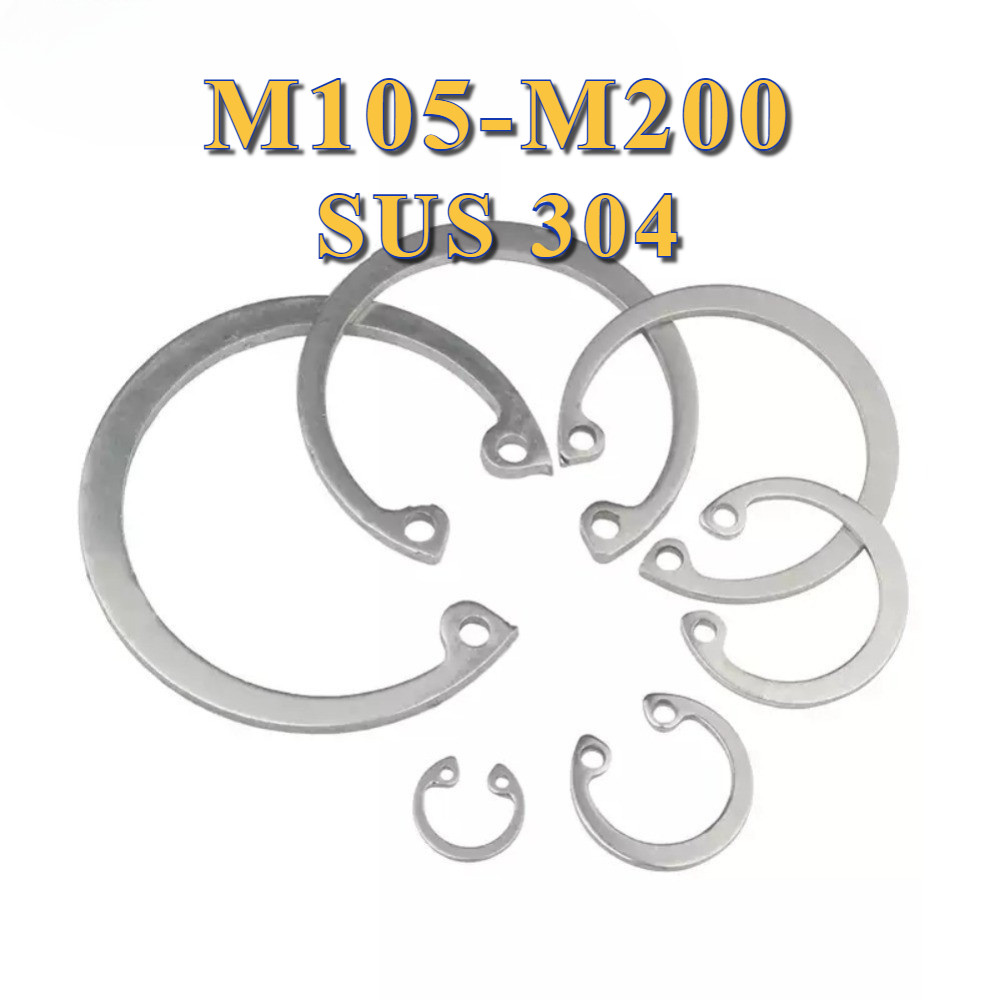แหวนล็อค M105 ~ M200 ใน ตัว C สแตนเลส 304 แหวนล็อก Stainless 304 SUS304 DIN472 [PY-TH1]