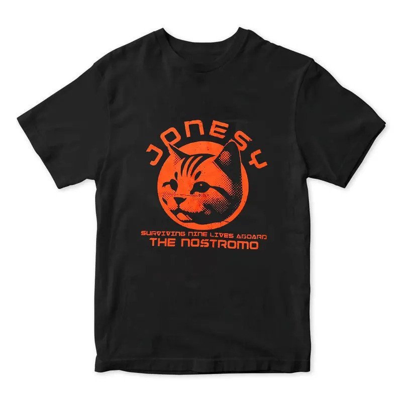 COD新款RETRO ALIEN JONESY Surviving Nine Lives Aboard The Nostromo เสื้อยืดสําหรับผู้ชาย Lv-426 Horror