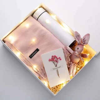 ผ้าพันคอแคชเมียร์ 255g ขนาด 200x70cm ผ้าคลุมไหล่ของผู้หญิง นุ่มอุ่น ของขวัญให้แฟน เพื่อน วันวาเลนไทน์ วันแม่