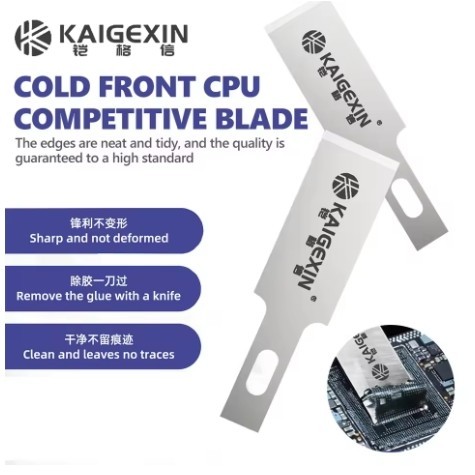 KAIGEXIN Blade CPU Scraper 10PCS สำหรับซ่อมโทรศัพท์มือถือ CPU Solder Pad ชิป De-soldering กำจัดดีบุกตัดเครื่องมือขูด
