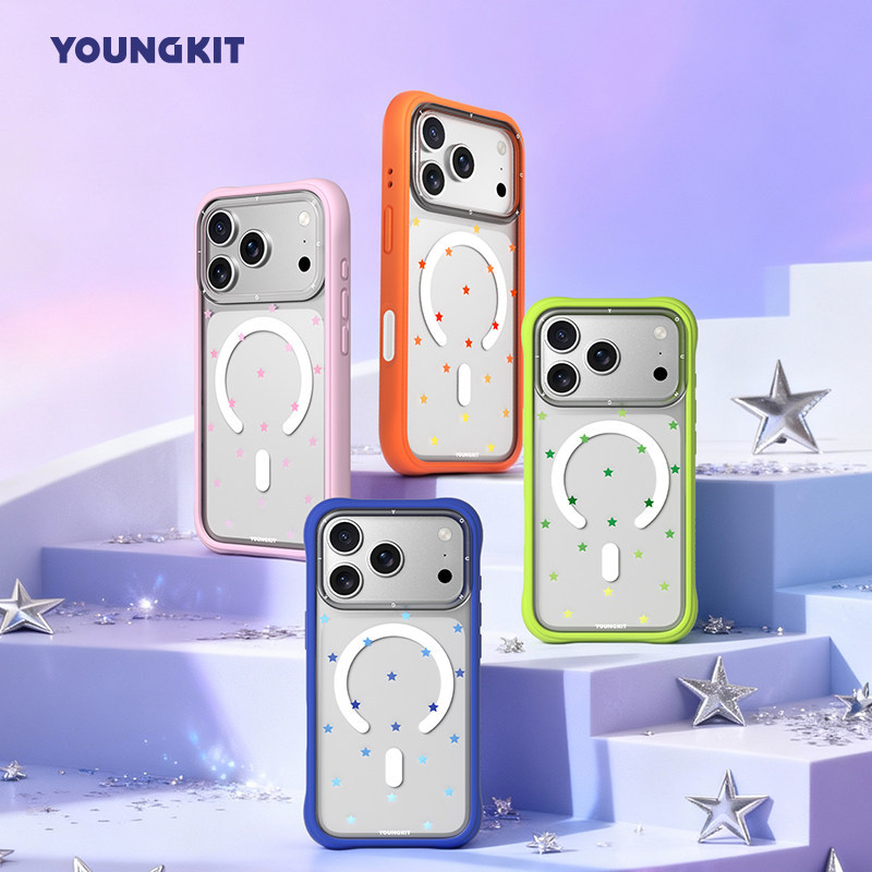 {Star Point} youngkit Ape Gas Split Case เหมาะสําหรับ Apple 17ProMax เคสโทรศัพท์ iPhone16 Case 15pm 