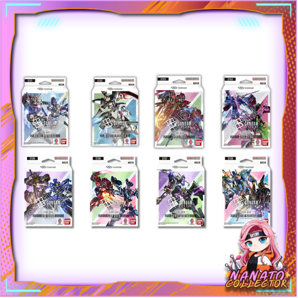 [ พร้อมส่ง! ] ชุดเริ่มต้นเล่น Gundam Card Game Start Deck ST01/ST02/ST03/ST04/ST05/ST06/ST07/ST08 (p