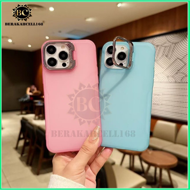 BCL168 - SOFT CASE CHROMATIC MATTE BRACKET STAND COLOR สําหรับ TECNO SPARK GO 2 SPARK GO 2023 SPARK 