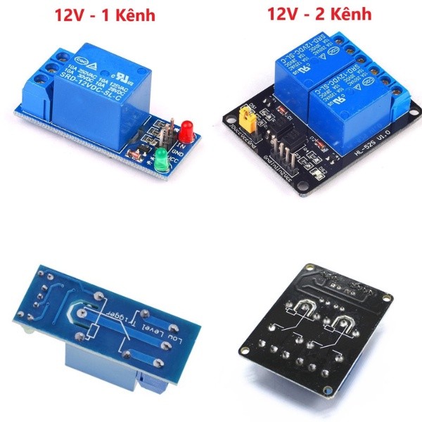 โมดูลรีเลย์ 5VDC 12VDC 1 Channel 2 Channel - วงจรรีเลย์ 5V 12V 1 Channel 2 Channel, รีเลย์ 5V 12V (พ