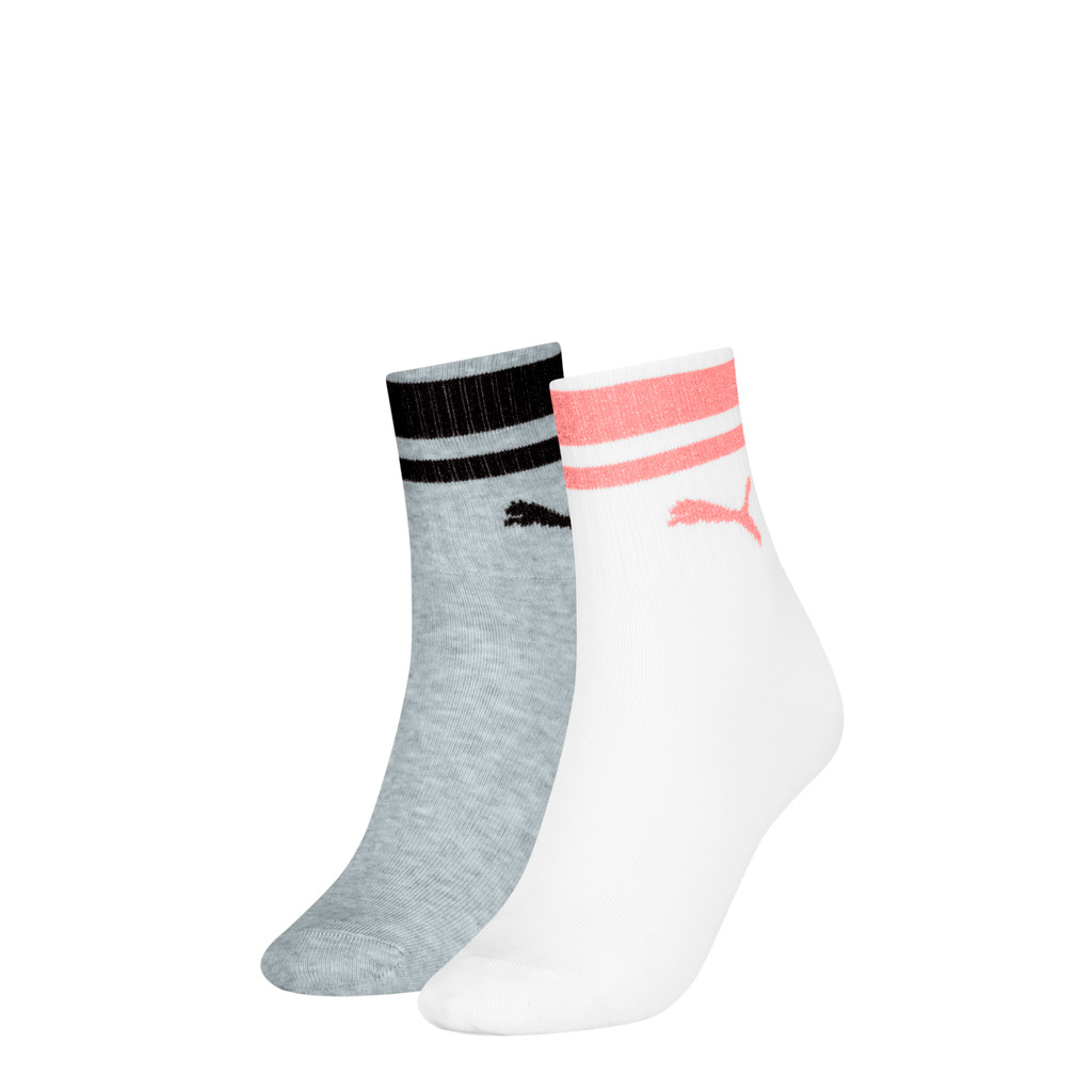 PUMA جوارب Quarter للجنسين (زوجان) — أبيض — صورة 2