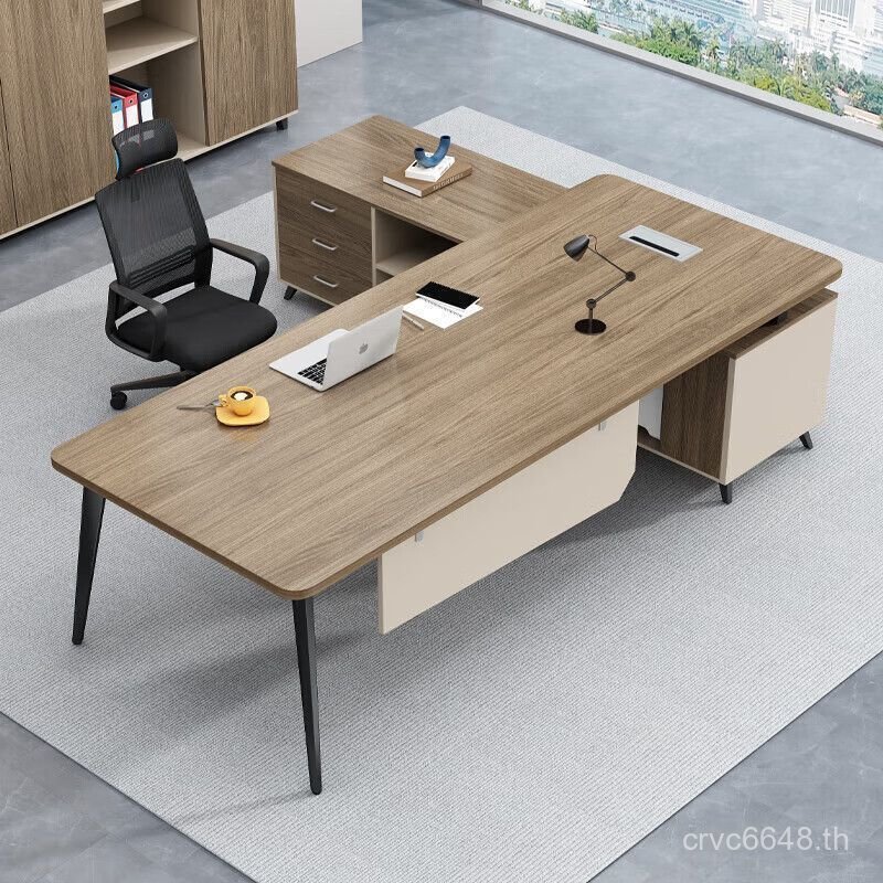 สํานักงานที่เรียบง่ายรวมกันโต๊ะเก้าอี้ผู้จัดการเดี่ยวขนาดใหญ่โต๊ะทํางานคณะกรรมการตารางประธานโต๊ะที่ท