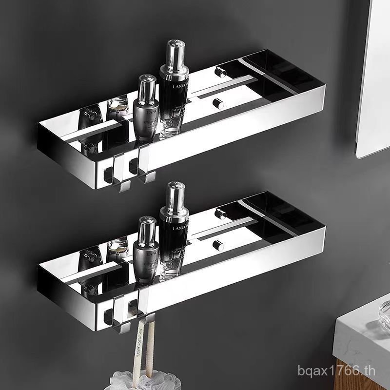 ชั้นวางของ ชั้นวางเข้ามุมห้องน้ํา Perforated ตารางสแตนเลส Rack ล้าง 304 ถาดห้องน้ํา Bright ติดผนัง V