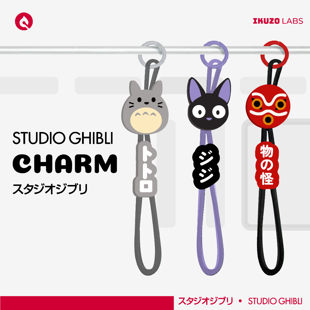 GANTUNGAN STUDIO GHIBLI CHARM BY IKUZOLABS | พวงกุญแจ Totoro ponyo kaonashi