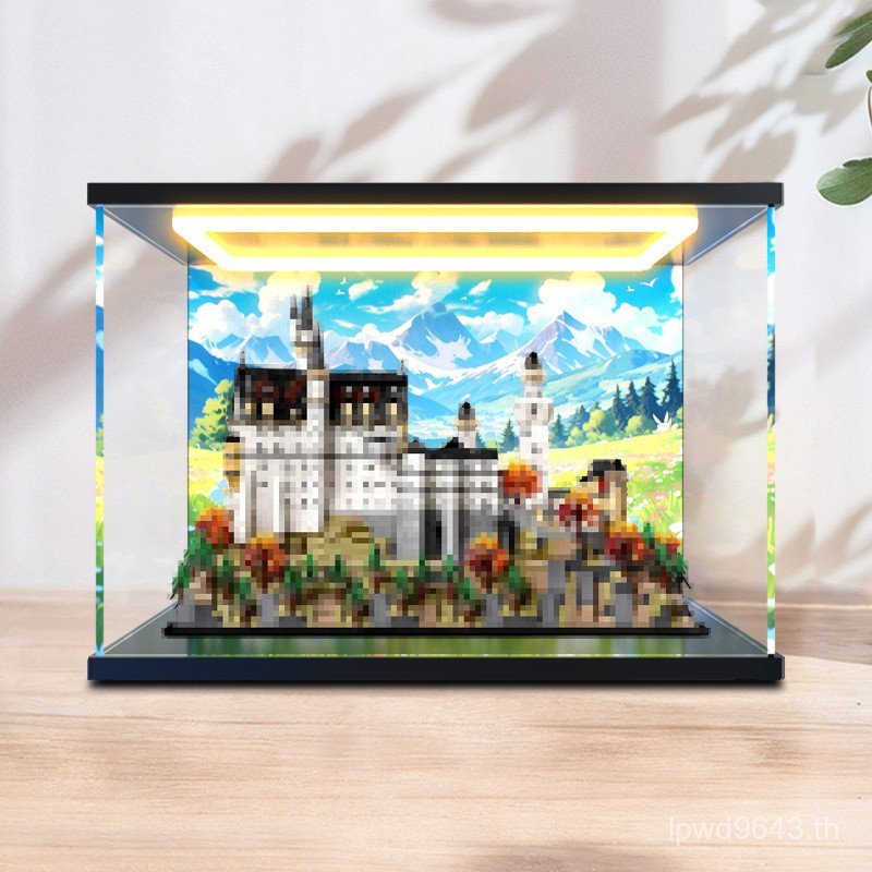 ชุดของเล่นปราสาทก่อสร้างหน่วยการสร้างหงส์ดําอาคารประกอบอะคริลิ21063กล่องเก็บใหม่เหมาะสําหรับ SNHX