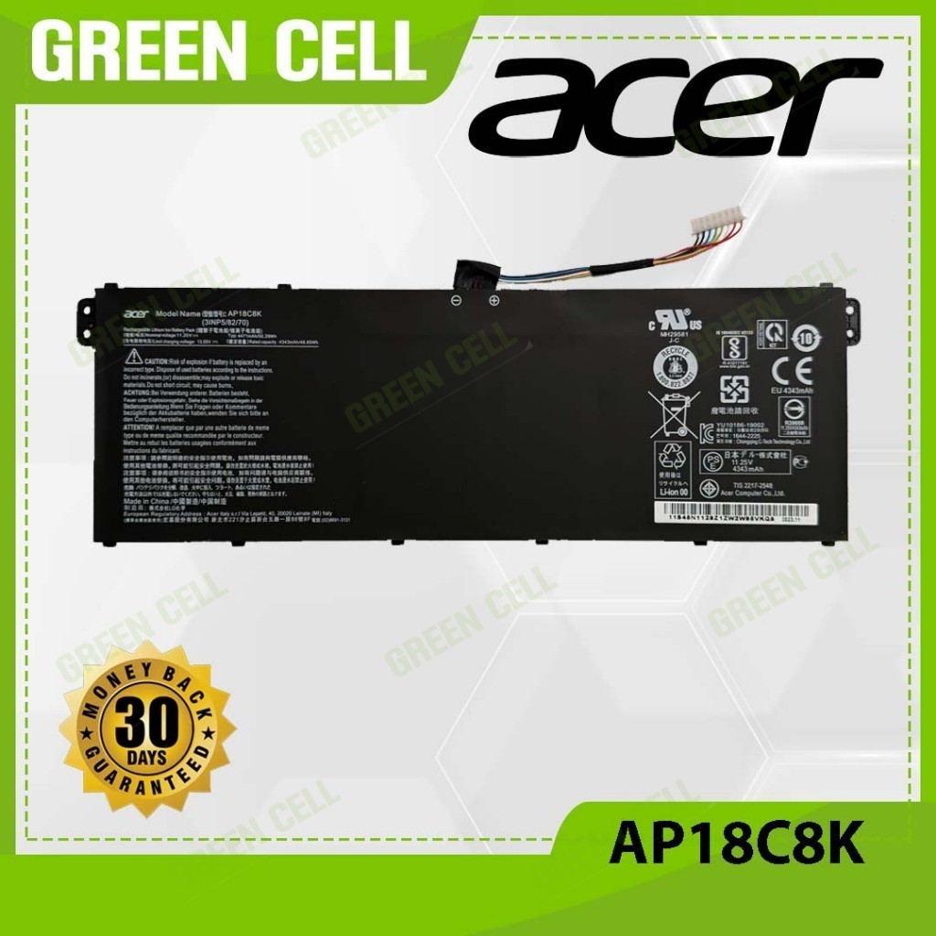 Acer Aspire Laptop Battery AP18C8K AP18C4K for SPIN 13 CP713 SP314-54 Travelmate P214-52 P214-53