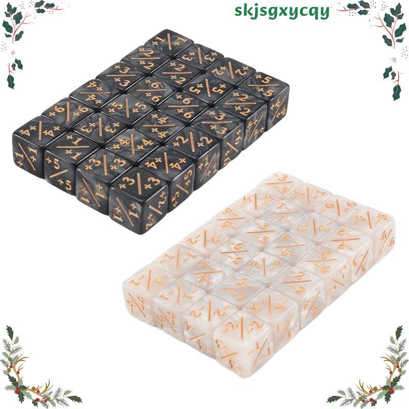 48 ชิ้น 16 มม.ลูกเต๋าเคาน์เตอร์ Token ลูกเต๋า Loyalty ลูกเต๋า D6 ลูกเต๋า Cube สําหรับ,,,การ์ดเกม skj