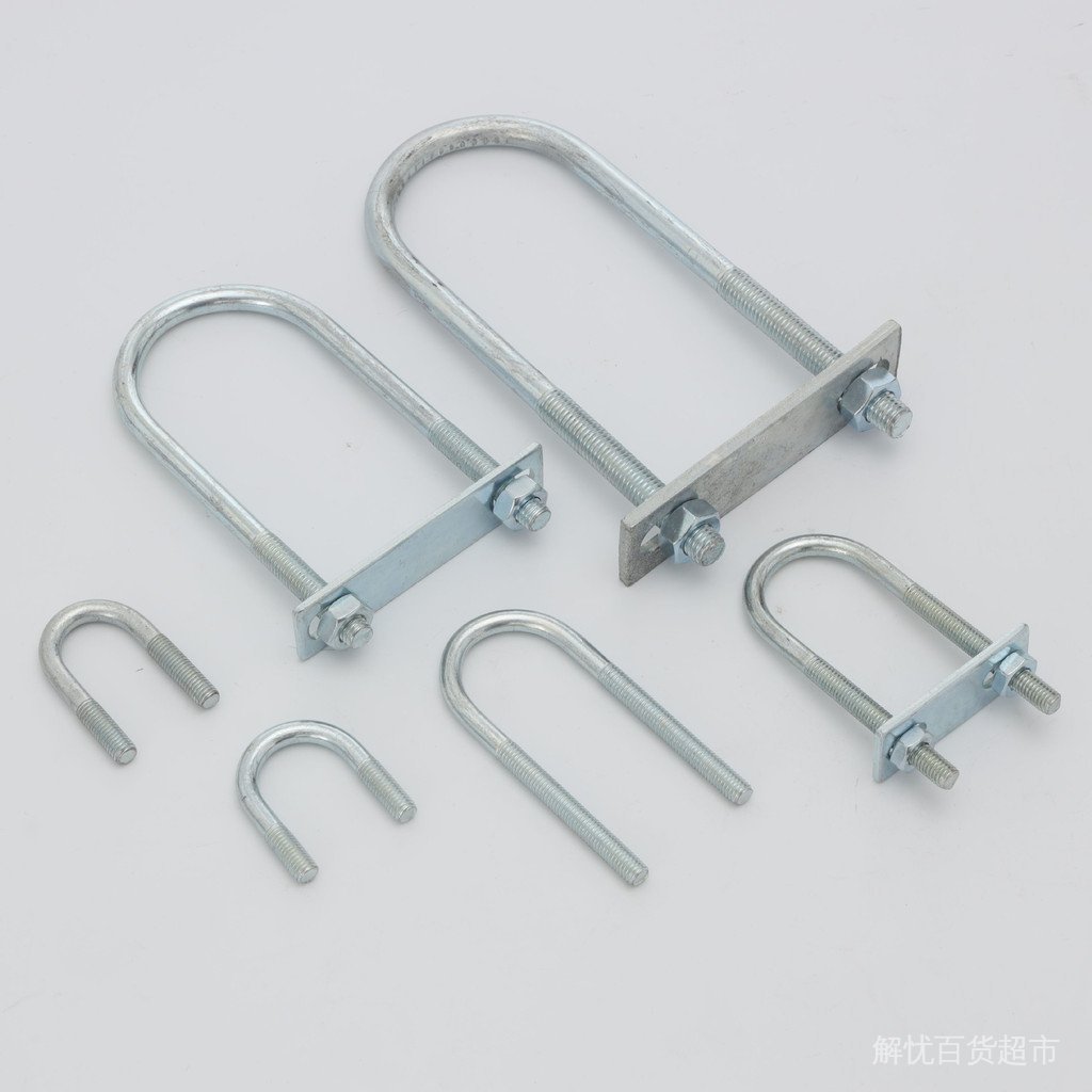 M12 ขยายสังกะสีการ์ดรูปตัว U U Bolt ท่อ CLAMP U-รูปสกรู CLAMP U-รูปสกรูขี่การ์ด Hoop CLAMP RFY2