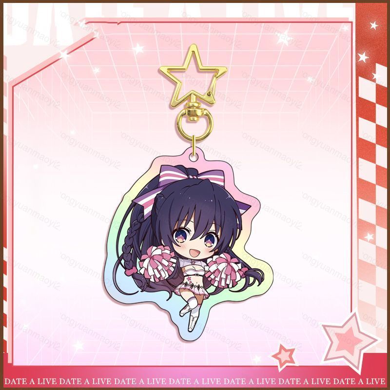 ZY2 DATE A LIVE Himekawa Yoshino Yatogami Tohka Tokisaki Kurumi อะคริลิคพวงกุญแจกระเป๋าจี้ YZ2